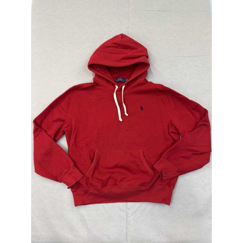 Mens LG Polo Ralph Lauren Pullover Hoodie Pony Comfy Preppy